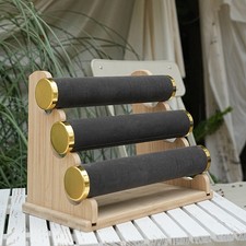 3 Tiers Jewelry Display Stand Holder Bracelet Chain Bangle Watch Organizer  