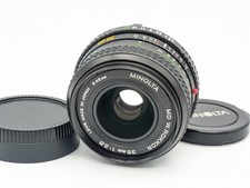 Video TOP MINT MINOLTA MD W.ROKKOR 35mm f2.8 Wide Angle MF Lens 01 1 day ship