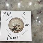 1968-S San Francisco Washington Quarter 25C CLAD Proof