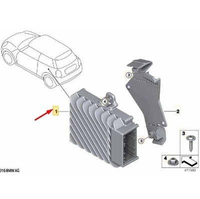 MINI COUNTRYMAN F60 Active Sound Design Steuergerät 65125A4E600 NEU ORIGINAL