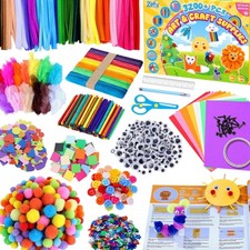 3200+ Stück Bastelset Kinder 4-12 Jahre, DIY...