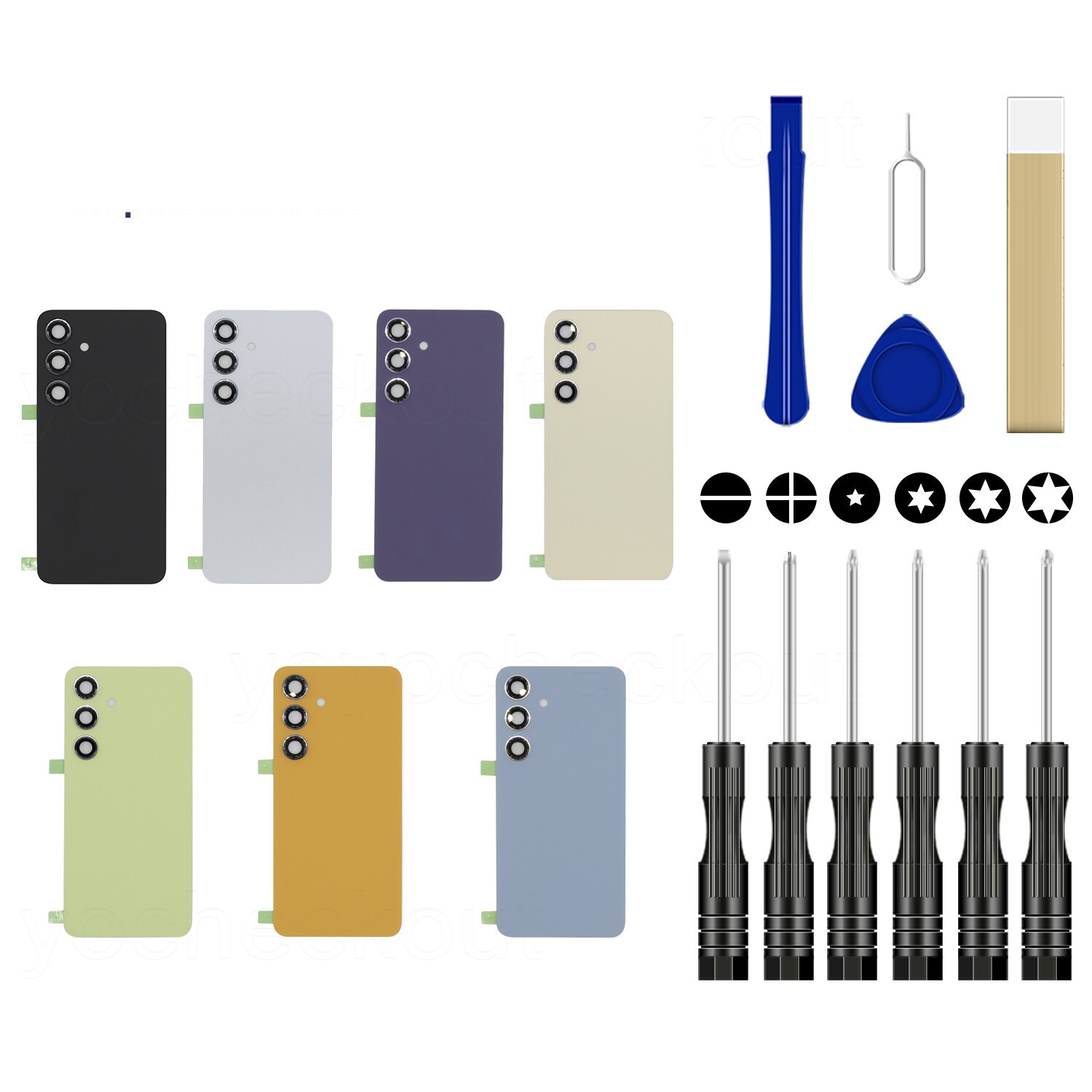 Battery glass Door Back Cover Replace For Samsung Galaxy S24 Ultra /S24/S24 Pl