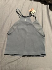 Free People Movement Ribbed Tank Top   Stormy Sea   Size M/L