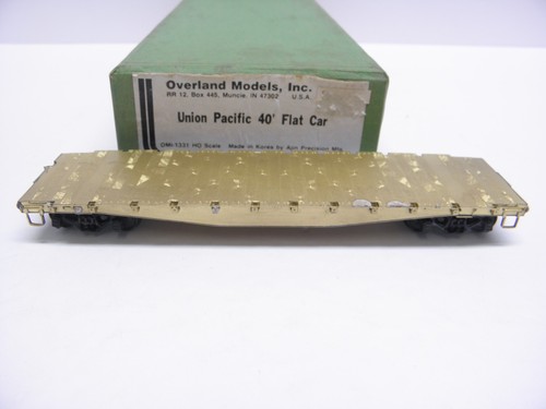 MODELOS OVERLAND OMI 1331 UNION PACIFIC 40' COCHE PLANO ESCALA HO-LATÓN | Condition: New