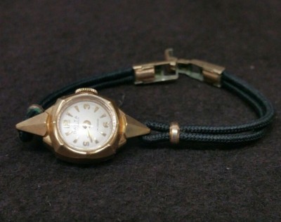 Balta 14k Gold Womens Wrist Watch 17 Jewels Incabloc Swiss Mechanical 8.1 Grams