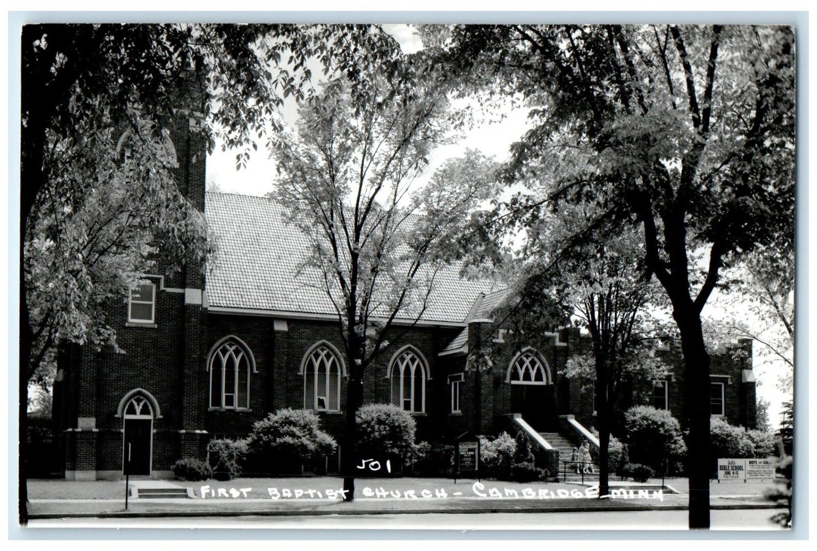 c1950's First Baptist Church Cambridge Minnesota MN RPPC Photo Vintage ...