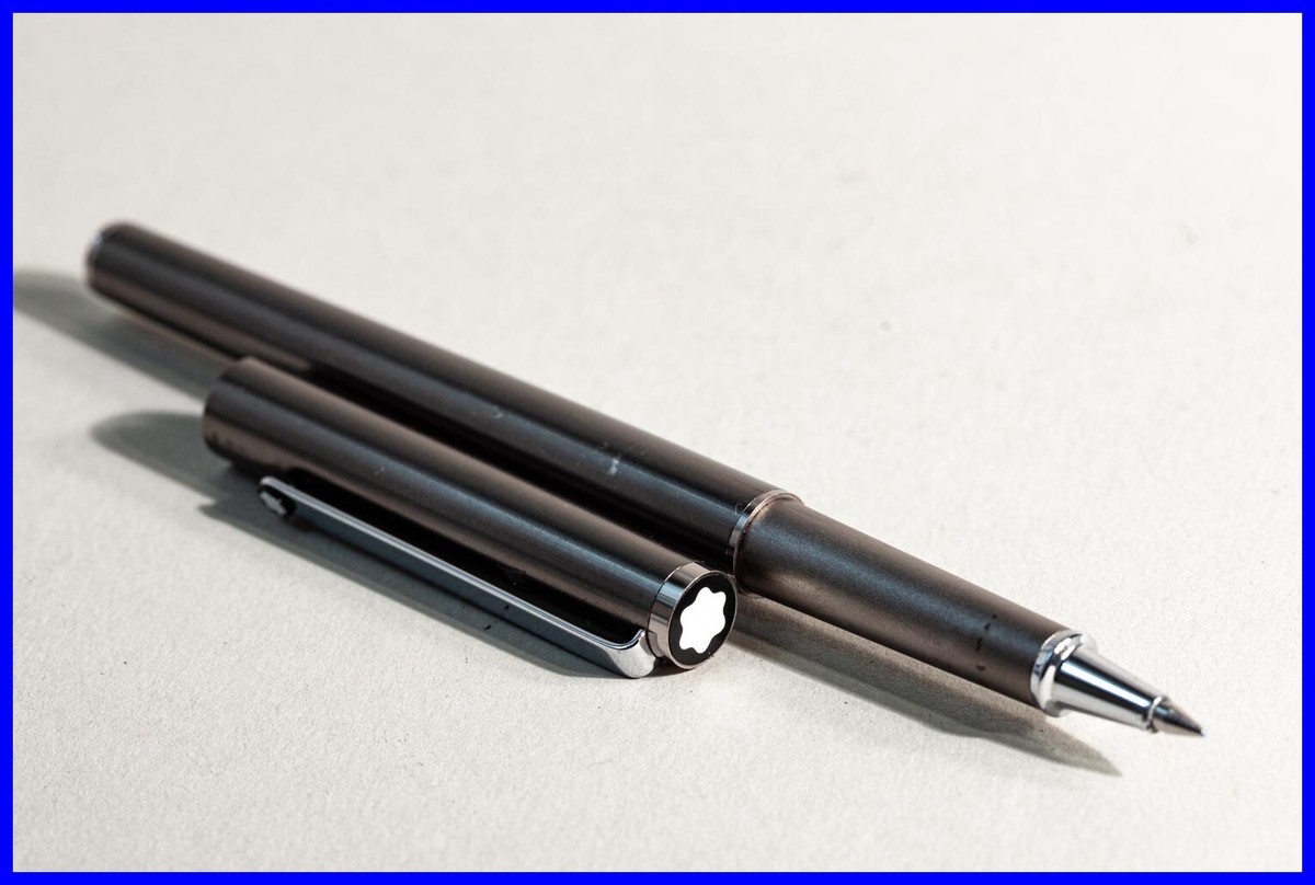 GUN steel & Chrome - 1990s MONTBLANC SL Triple Star Rollerball PEN