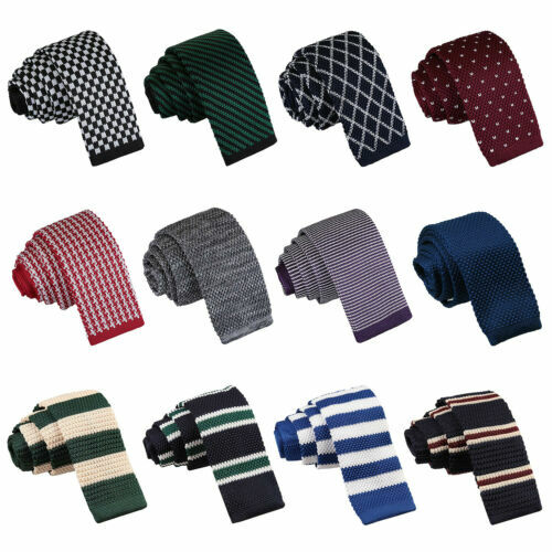 Burgundy Men's Pre-Tied Bow Tie - Woven Check Pattern Formal Bowtie By DQT
