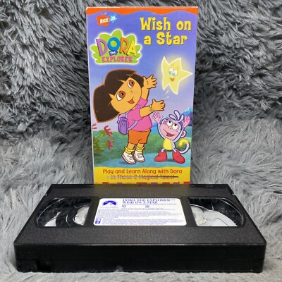 Dora the Explorer Wish on a Star VHS Tape 2001 Nick Jr Preschool