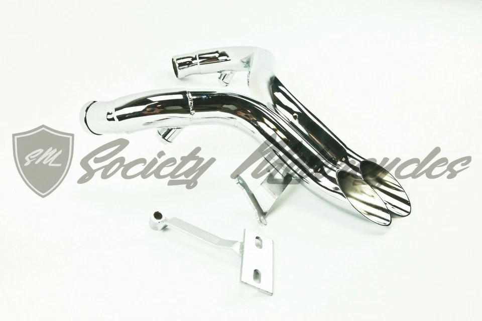 Harley Davidson LAF 2" tubos de arrastre cromados juntas de escape Sportster 1984-2014 HD Foto 2 de 4