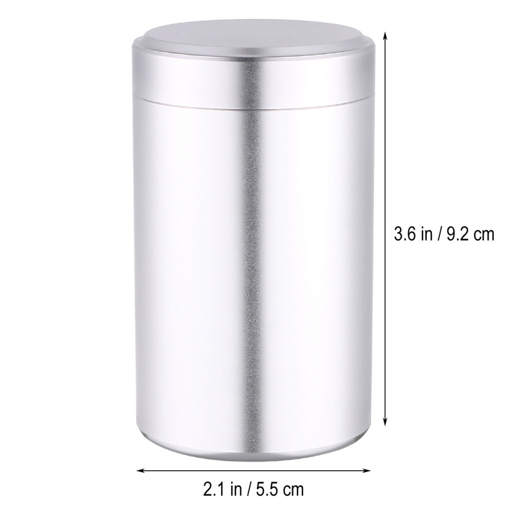 2pcs Metal Tea Sealing Box Portable Tea Leaf Storage Container for