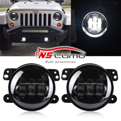 4 '' Zoll Weiß Cree LED Nebel Licht Für Jeep Wrangler JK Jku Tj Lj Dodge 2 Pcs