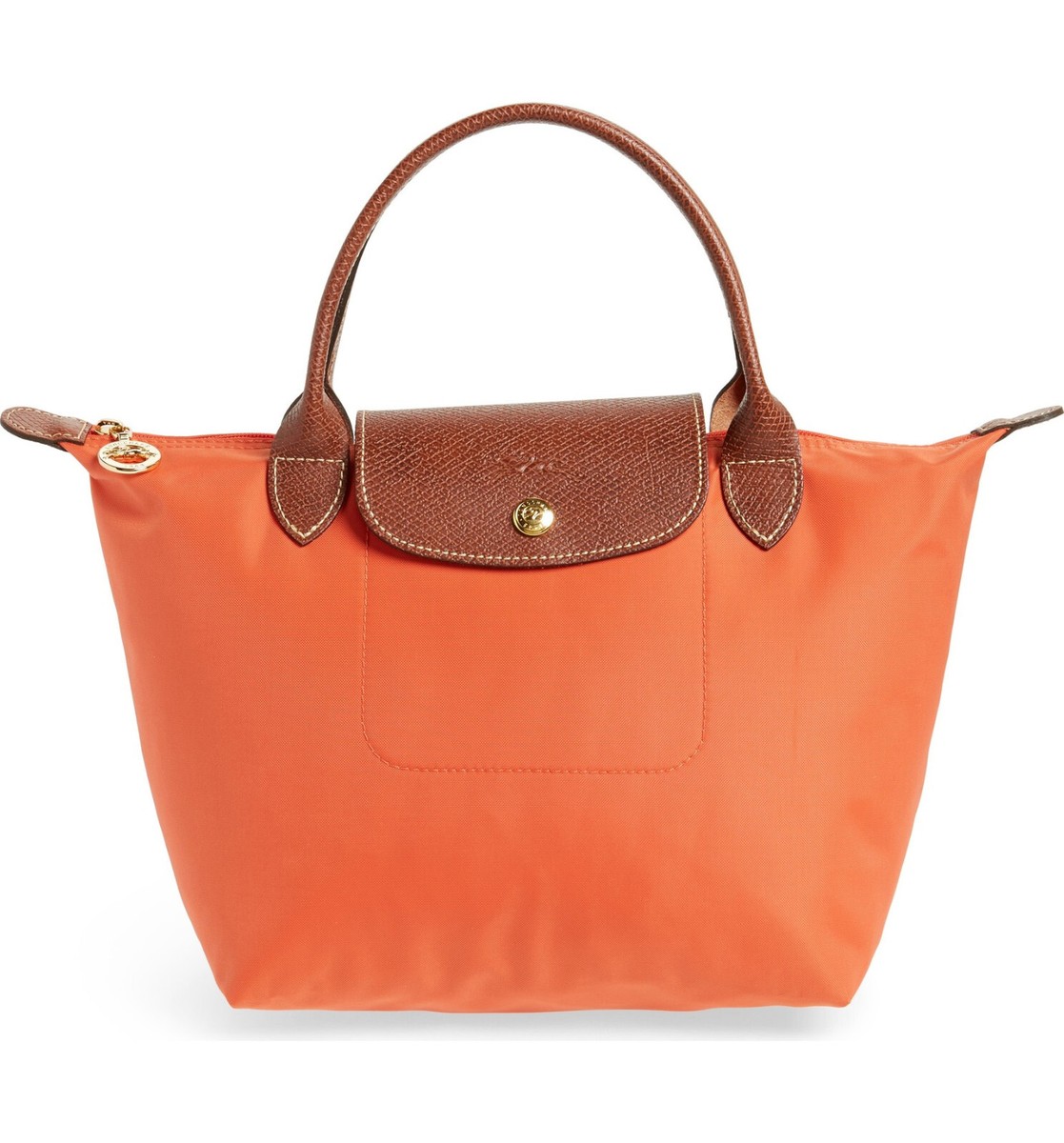 NWT LONGCHAMP Le Pliage Type S Small Handheld Tote 1621089 ORANGE