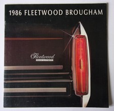 CADILLAC FLEETWOOD BROUGHAM orig 1986 USA Mkt Large Format Sales Brochure
