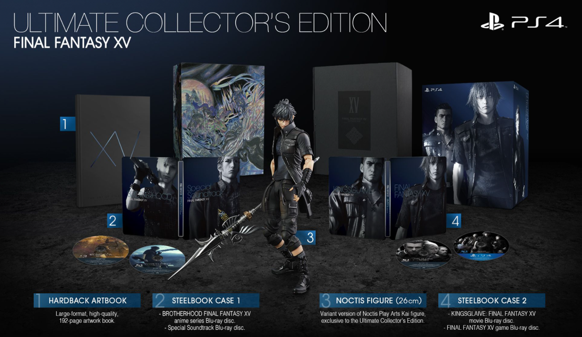 Final Fantasy XV Collectors Edition PS4 Game (Japanese Version) | eBay