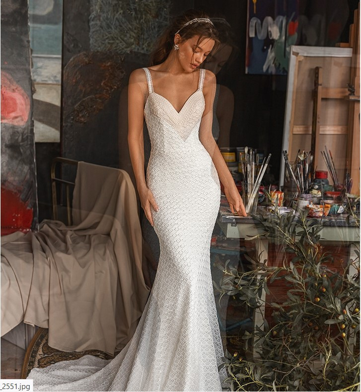 Beautiful Fit& Flare Wedding Dress Ivory Lace by European Designer Size 8  NWT | eBay