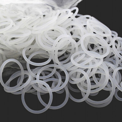 White Silicon Rubber O-Ring Seals Washer OD 10-290mm Wire Dia 3.1mm