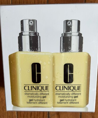 2 Clinique Dramatically Different Moisturizing Gel Duo 4.2 Oz Bottles New