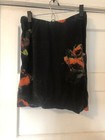 Insight Cotton Stretch Skirt High-Waisted Mini Black W Flowers & Spiderwebs 6 M — photo 1