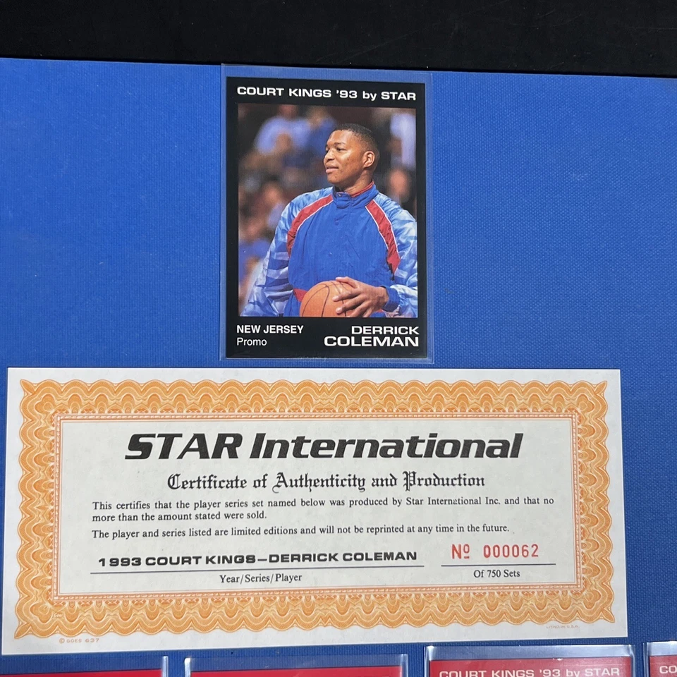 Star Co Court Kings Derrick Coleman 1993💥solo 150 juegos con promoción/certificado eBay Pop 1 Foto 2 de 4