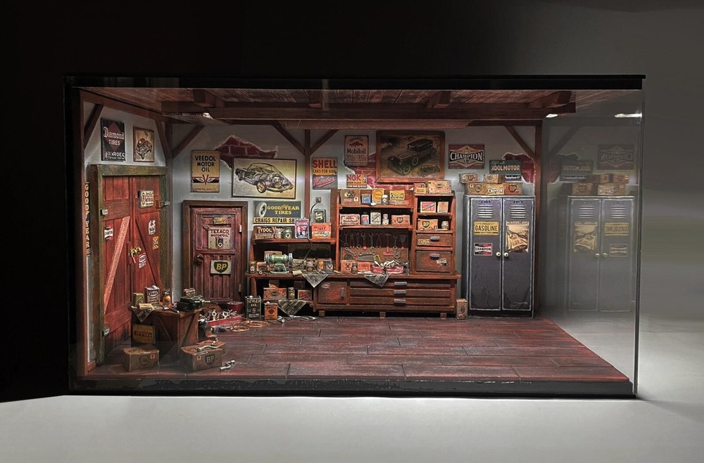 Diorama 1/18 Vintage Garage