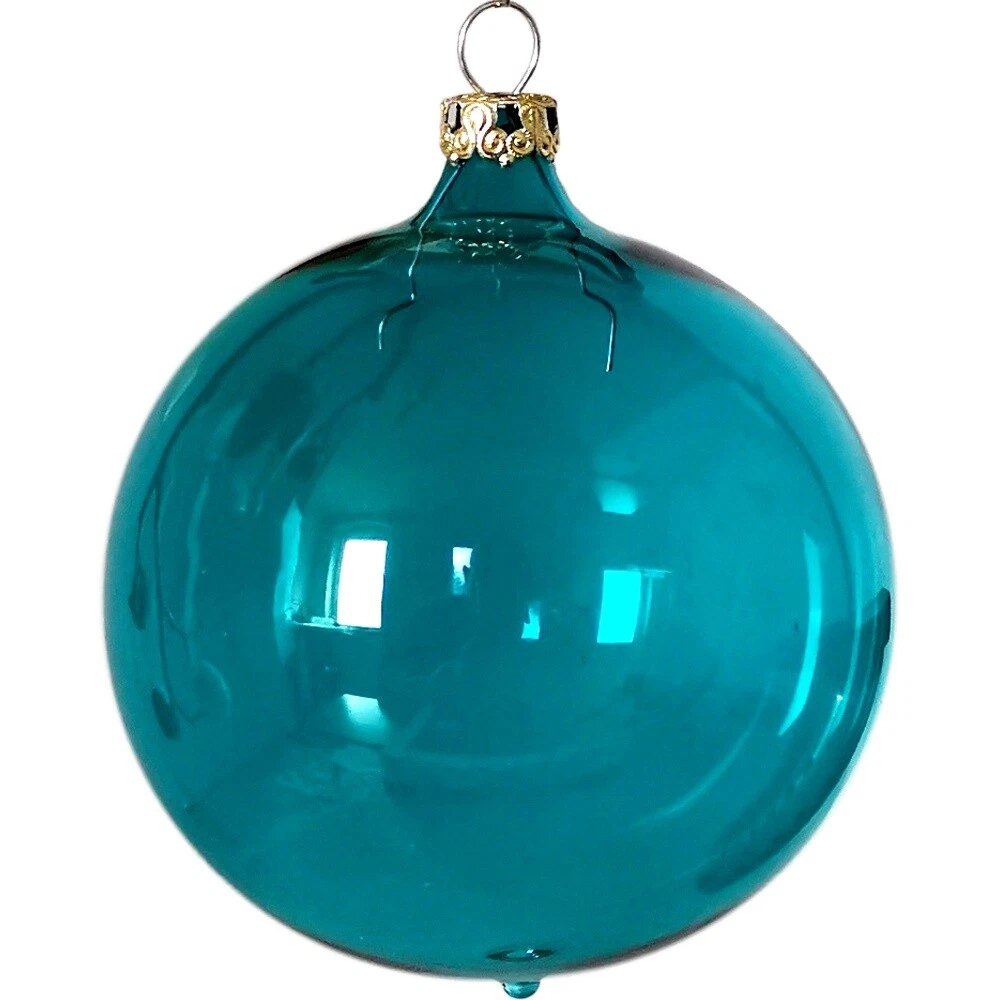 6 palline di Natale in Vetro I Colori di Murano. Soffiate e lavorate a mano. Raffinate decorazioni per addobbare il tuo albero di Natale