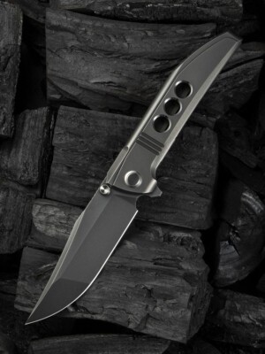 We Knife Co Ltd Ezinta Folding Knife 4'' Bohler M390 Steel Blade Titanium Handle