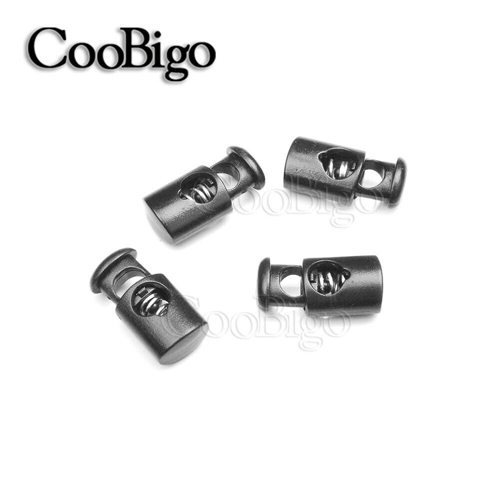 famous 100pcs Plastic Cord Free Shipping Cheap Bargain Gift Lock Spring Clasp Toggles Shoela Stopper For