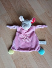 My first NICI MAUS Mouse Mäuschen rosa beige Schmusetuch Kuscheltuch Top Zustand