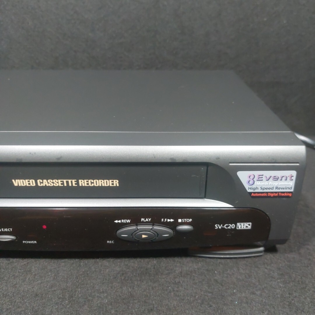 SAMTRON SV-C20 VHS VCR Player With Remote Control RCA Jacks Tested Works Great