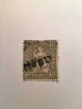 Switzerland 1881 - Scott No:66 Used - Granite paper- High value