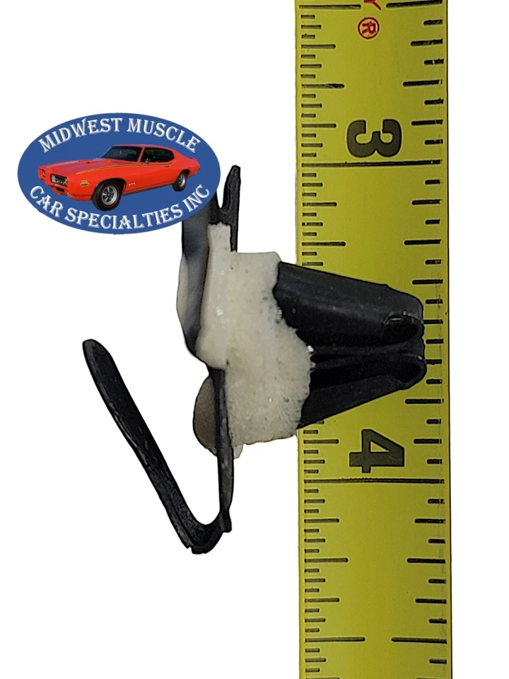 Clipes de guarnição de moldura corpo para-lama quarto capô porta porta porta porta porta balancim 1/2"-1" Ford B63 - Imagem 4 de 4