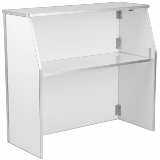Flash Furniture Xa Bar 48 Wh Gg 4 Inch Laminate Foldable Bar White For Sale Online Ebay