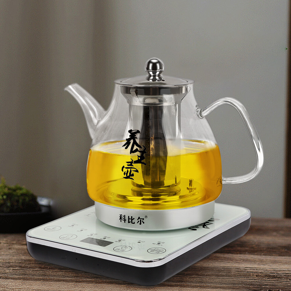 800W Healthy Choice 1.2L Digital Glass Kettle w/ Electric Tea Pot