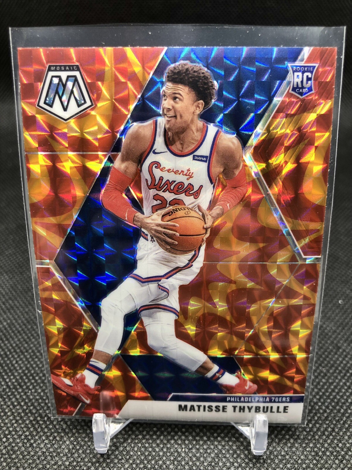 2019-20 Panini Mosaic Matisse Thybulle RC Reactive Orange Prizm #245 - 76ers