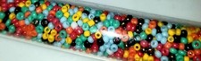 1,500 Count, 2-3mm Mixed Opaque Seed Beads for Jewelry Making. Light Blue, Red..