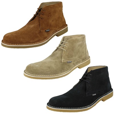 Herren Lambretta Schnürstiefelette Wildleder Leder Leger Carnaby2