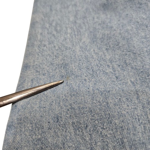 Vtg 90s Penny Lane Sz L Blue Denim Jumper Mini Dress Pockets 100% Cotton Classic - Picture 13 of 14