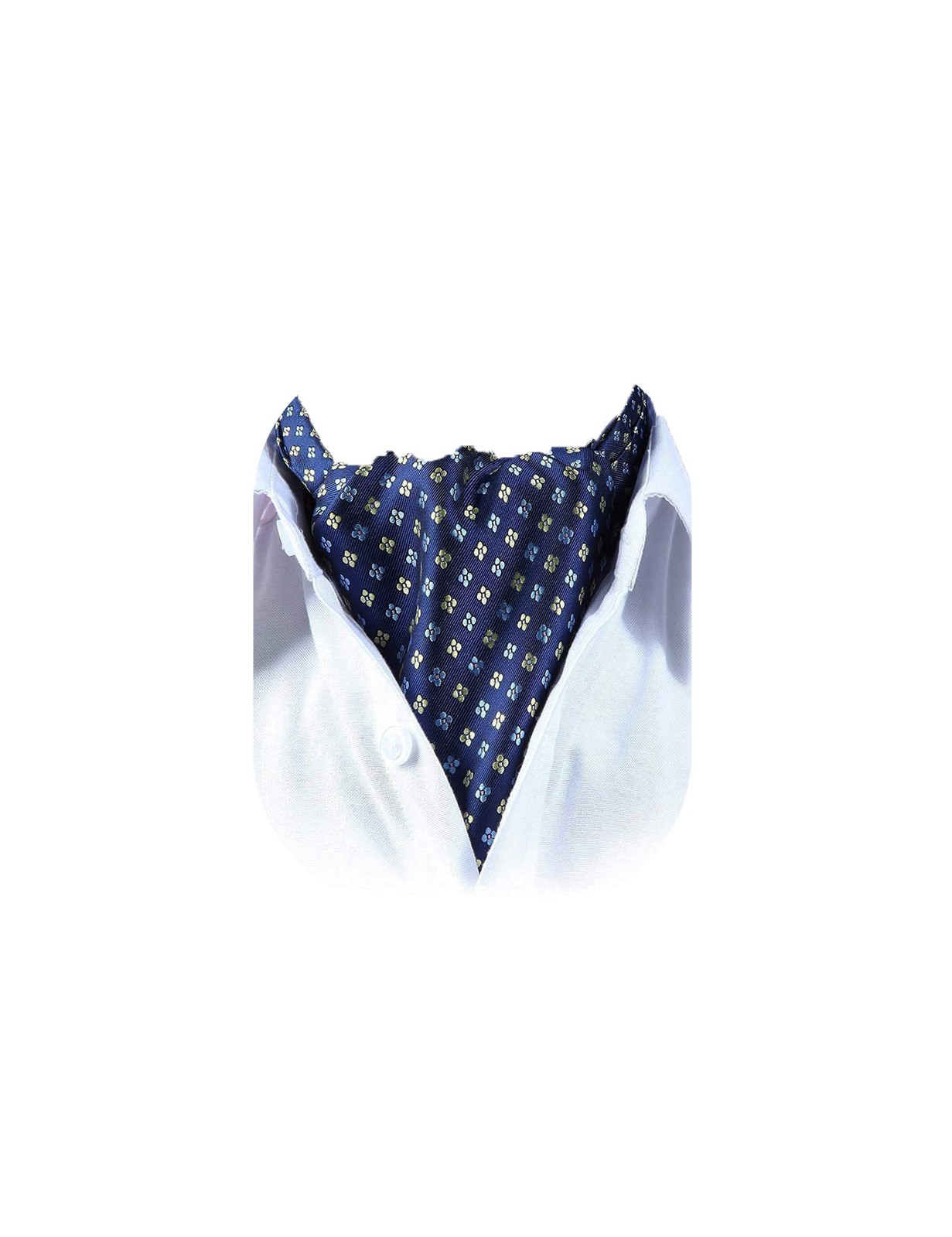 Ascot Tie Mens Formal Cravat Ties Floral Paisley Polka Dot Jacquard Self