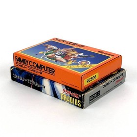 [] Famicom Gradius + Hyper Sports 2-piece set with box theory, damaged,