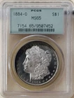 *1884 O MORGAN DOLLAR* *PCGS MS65* *LOOKS PL* *VINTAGE HOLDER* NR #CVIP81