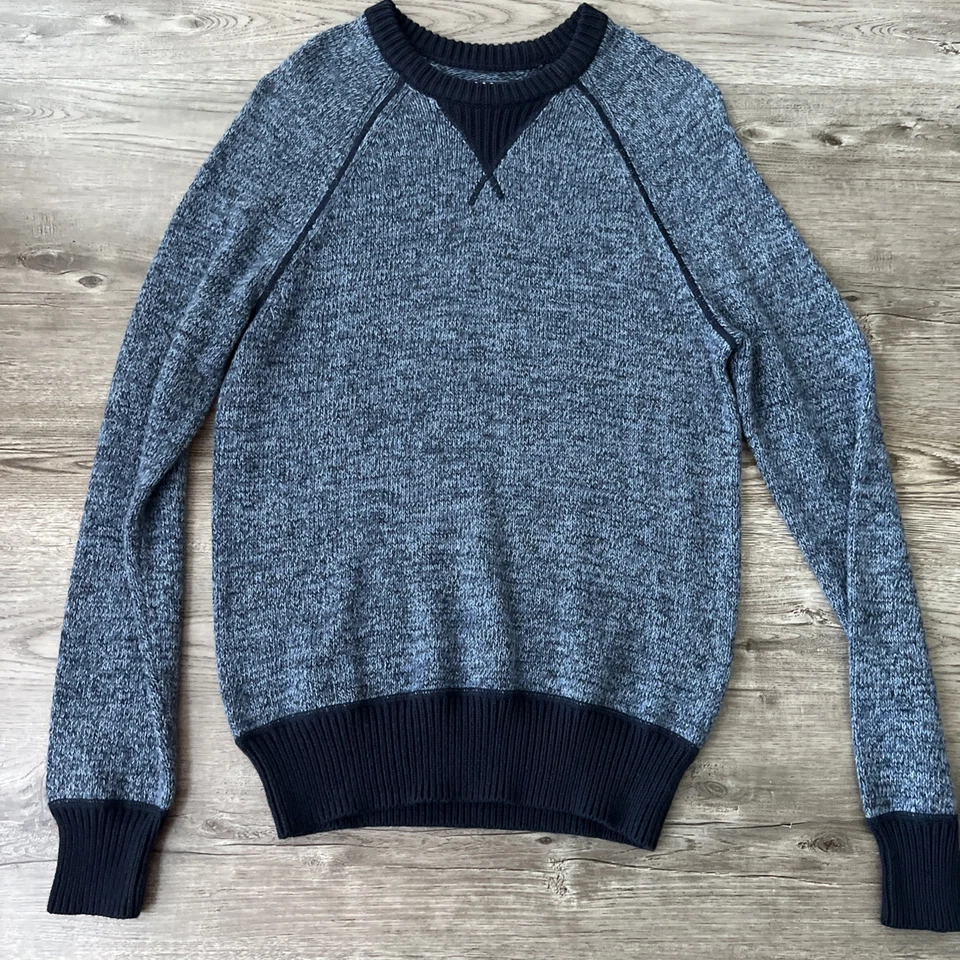 Jack Spade Blue Watkins Crewneck Sweater Mens XSmall Cotton - Image 2 of 4