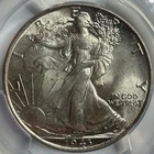 1943 Walking Liberty Half Dollar PCGS MS63 Exact Coin Imaged