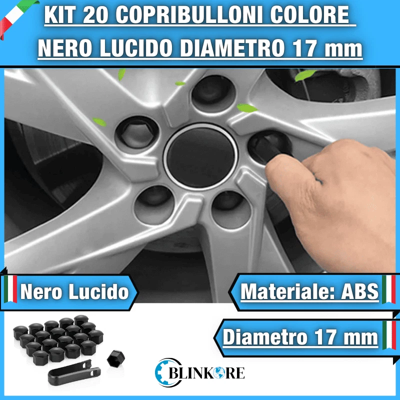 Set Da 20 Copridadi Per Auto | Tappi Bulloni Ruota In 17, 19, 21 Mm Con Strumento Di Rimozione – Colori Galvanizzati - 4