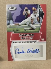 DAMION WILLIS 2019 SAGE Hit Red Rookie Auto #A82 Troy Trojans Cincinnati bengals