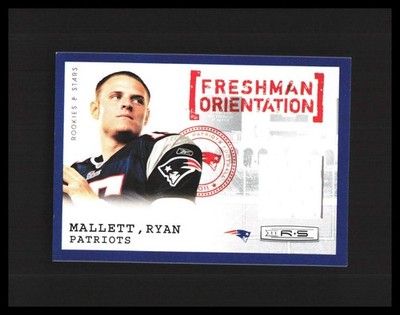 2011 Ryan Mallett Rookie Patch Rookies & Stars /299 #12 Patriots
