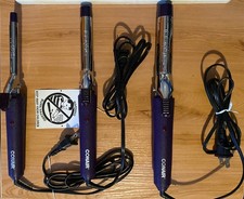 Rizadores Conair Supreme Triple Value Pack, púrpura/plateado, paquete de 3 hierros