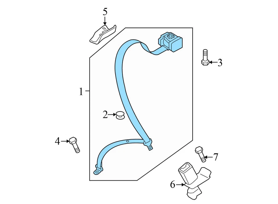 Audi A5 2008-2012 - cinturón de seguridad trasero/cinturón de seguridad retractor 8T0857805 Foto 3 de 4