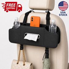 Car Seat Back Organizer Storage Bag Tissue Holder Cup Pocket Usa Ship Car Seat Back Organizer Storage Bag Tissue Holder Cup Pocket Usa Ship