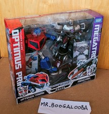 Transformers Takara Animated The Summit Battle Voyager Optimus Prime vs Megatron